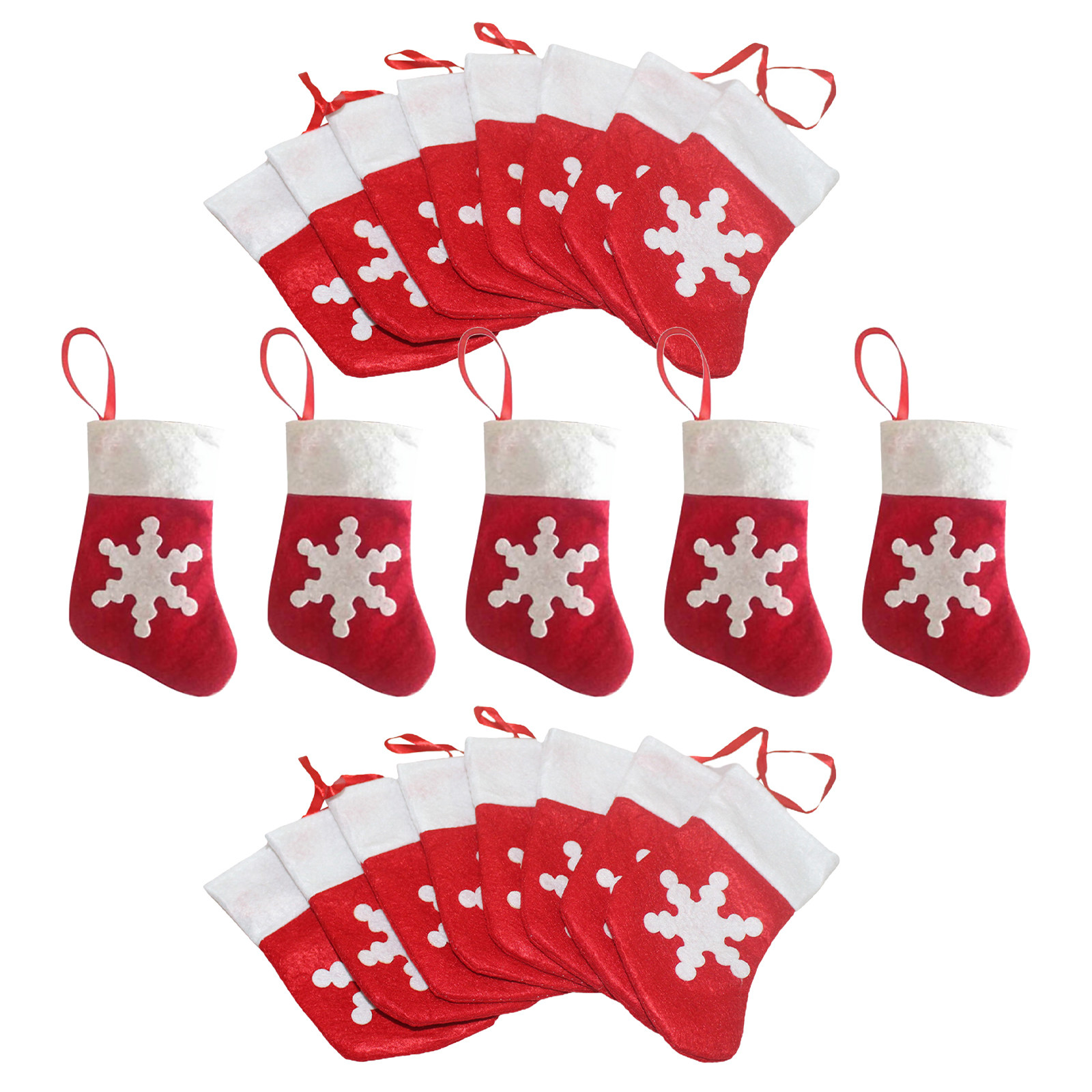 24Pcs Small Christmas Stocking - đánh giá và giá Christmas Stocking Hanging