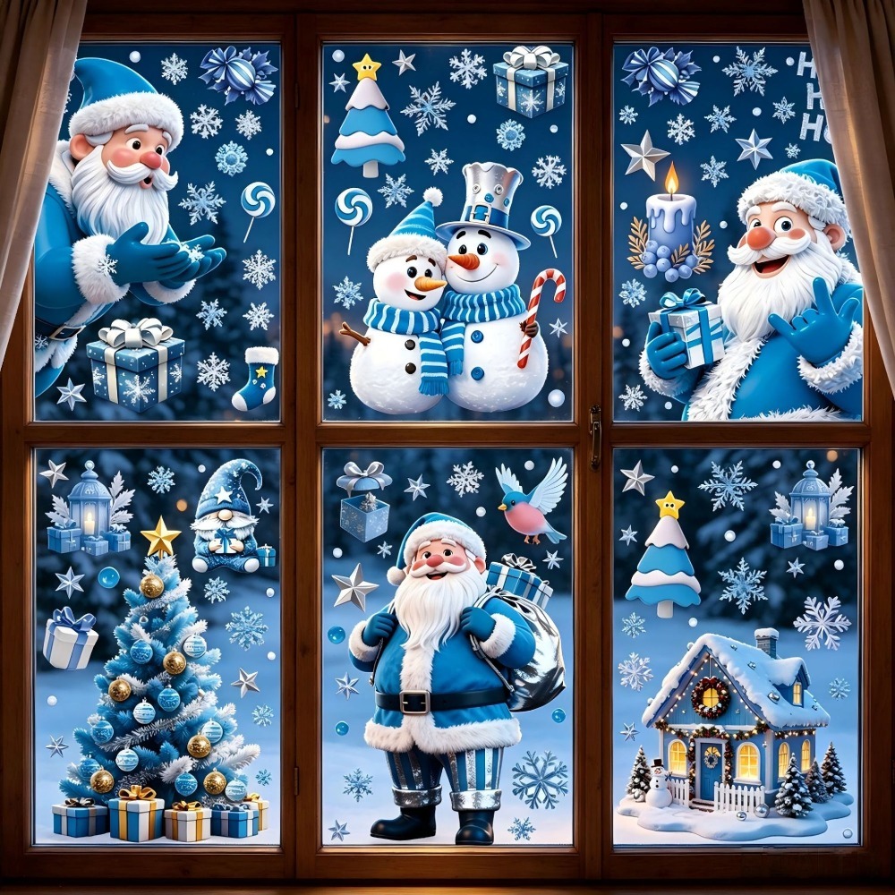 Christmas Window Stickers Wint - đánh giá và giá Snowflake Window Decal