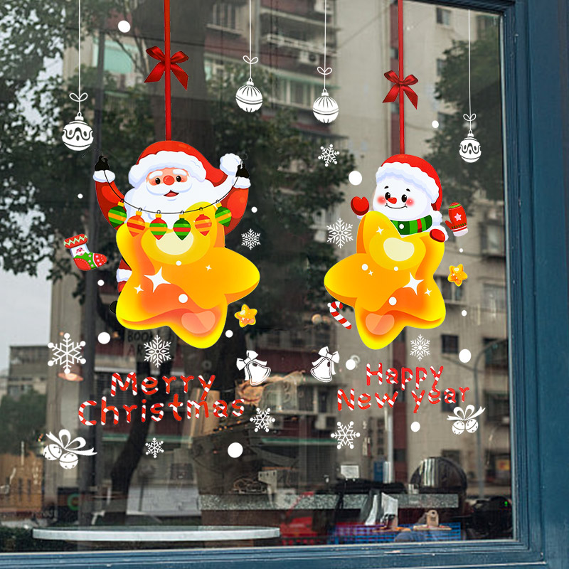 Christmas Santa Claus Window S - đánh giá và giá Snowflake Window Decal
