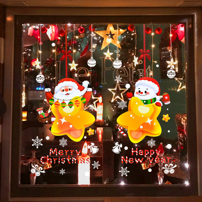 Christmas Santa Claus Window S - đánh giá và giá Snowflake Window Decal