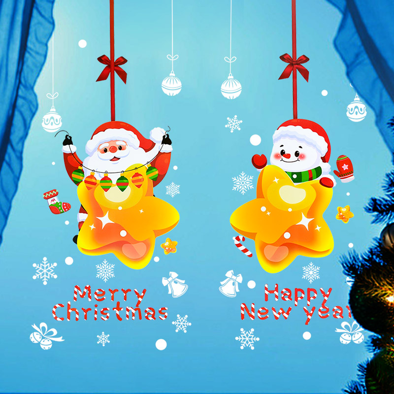 Christmas Santa Claus Window S - đánh giá và giá Snowflake Window Decal