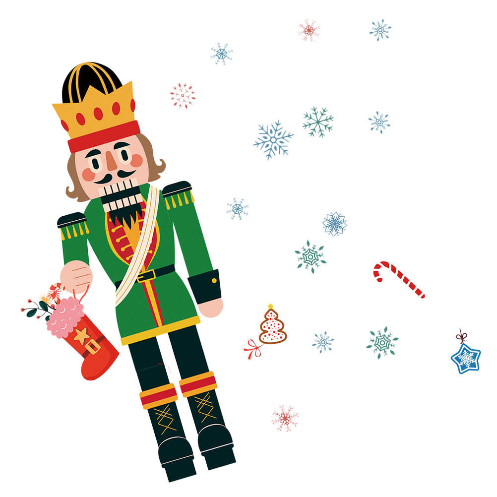 Christmas Nutcracker Snowflake - đánh giá và giá Snowflake Window Decal