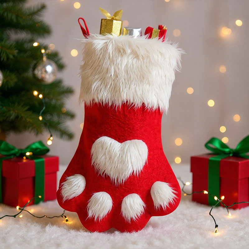 1-10PCS Christmas Pet Paw Stoc - đánh giá và giá Christmas Stocking Hanging